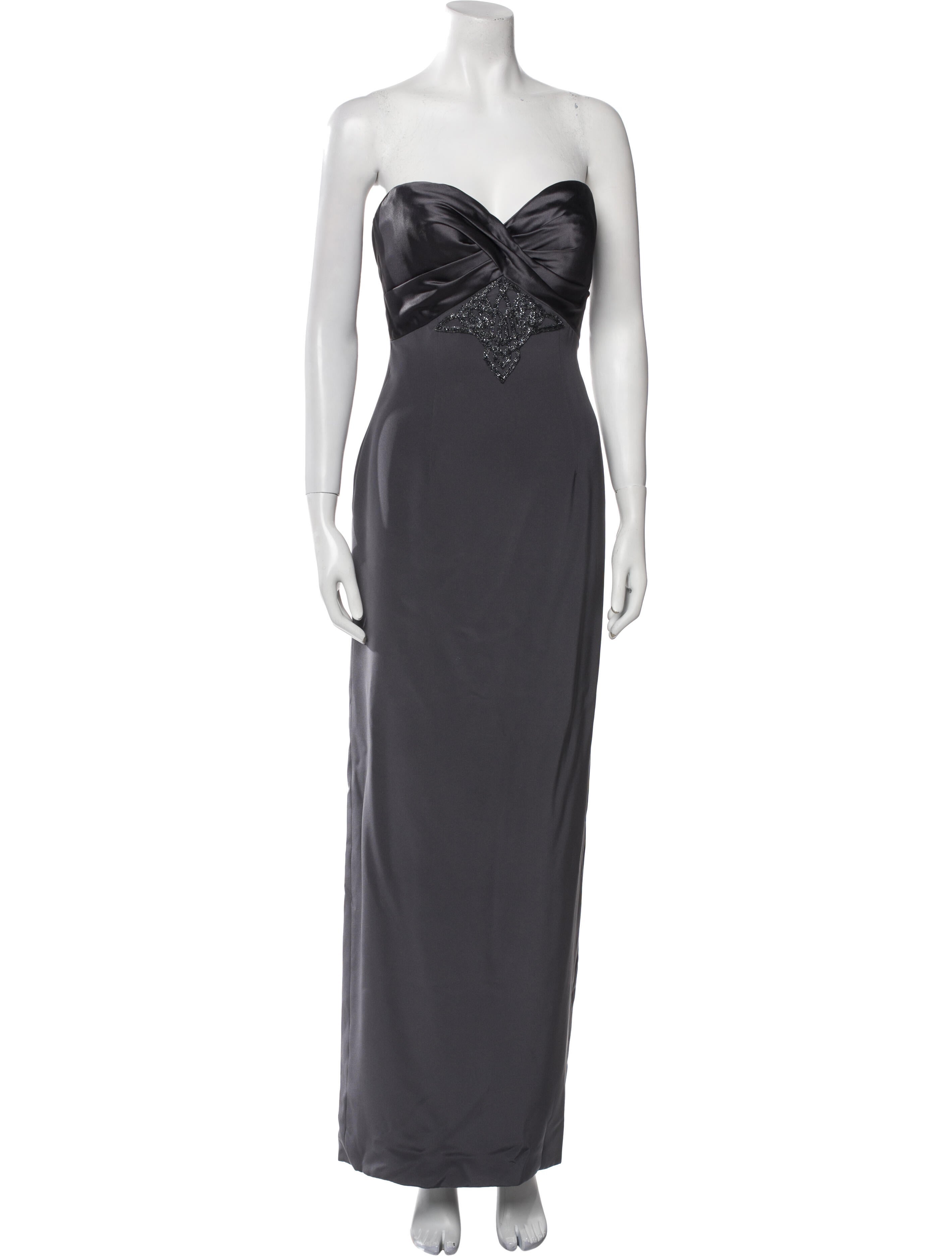 Michael Casey Silk Long Dress