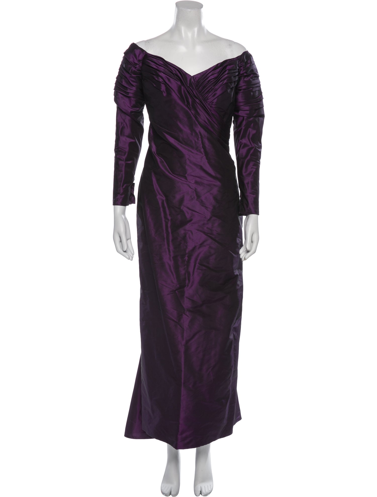 Michael Casey Silk Long Dress