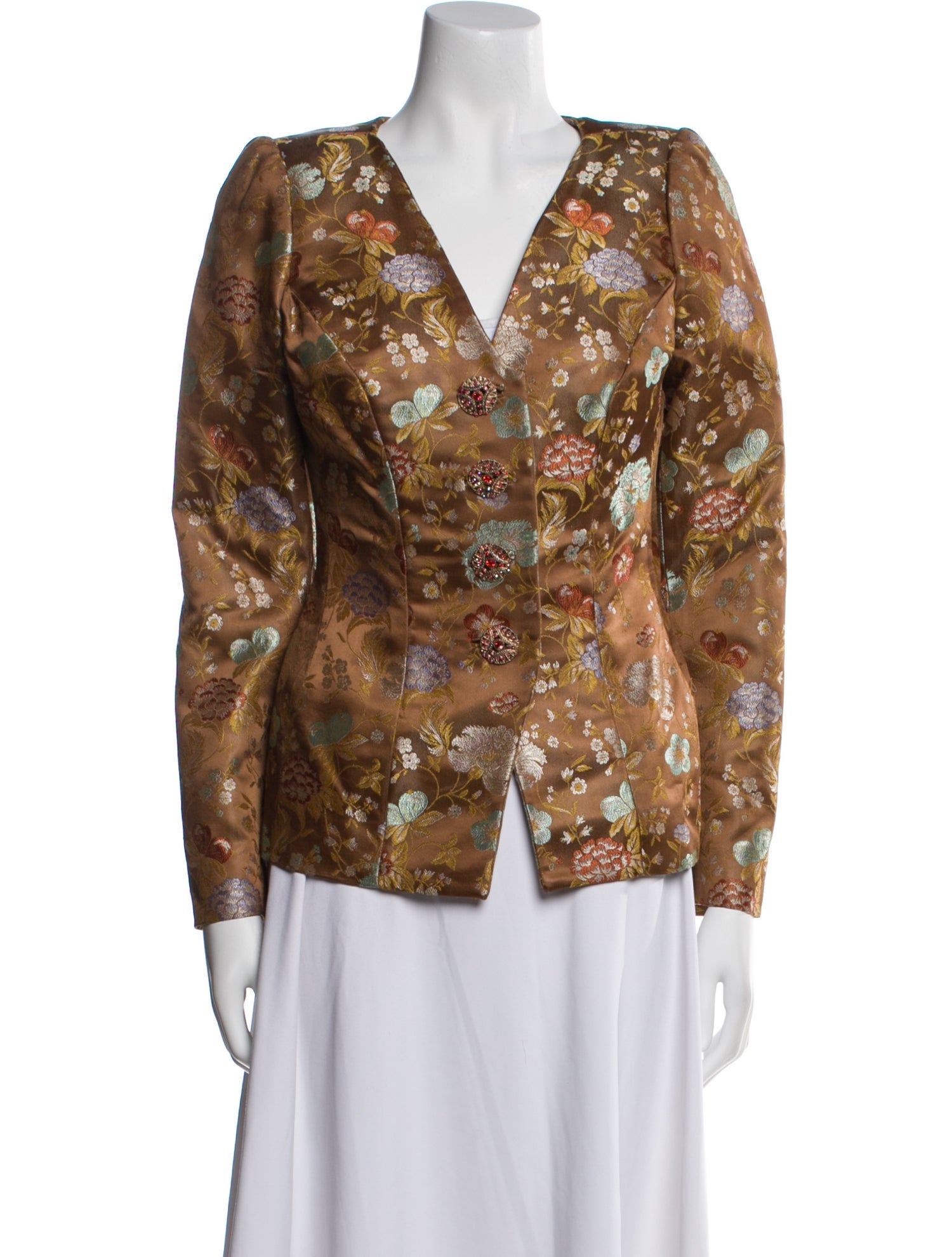 Michael Casey Silk Printed Jacket