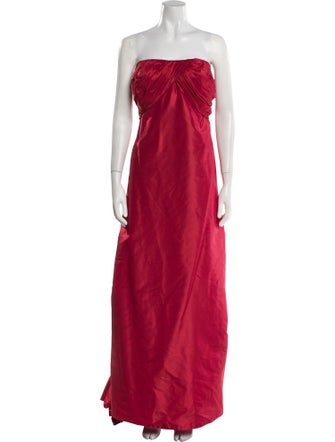Michael Casey Silk Long Dress