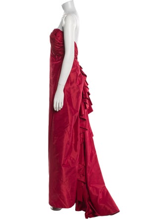 Michael Casey Silk Long Dress