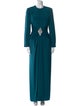 Michael Casey Crew Neck Long Dress