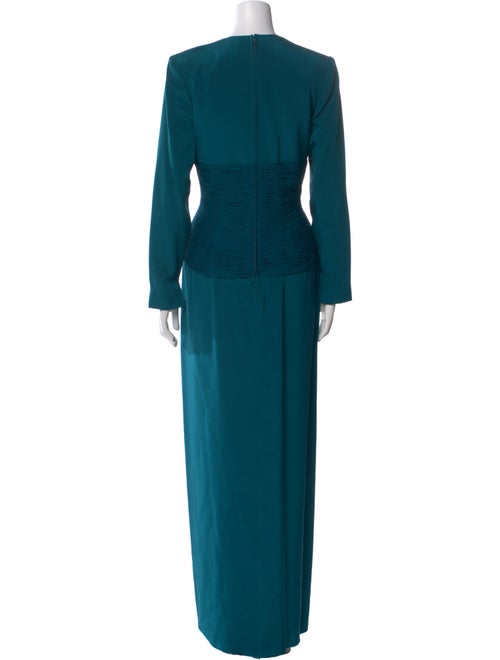 Michael Casey Crew Neck Long Dress