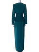 Michael Casey Crew Neck Long Dress