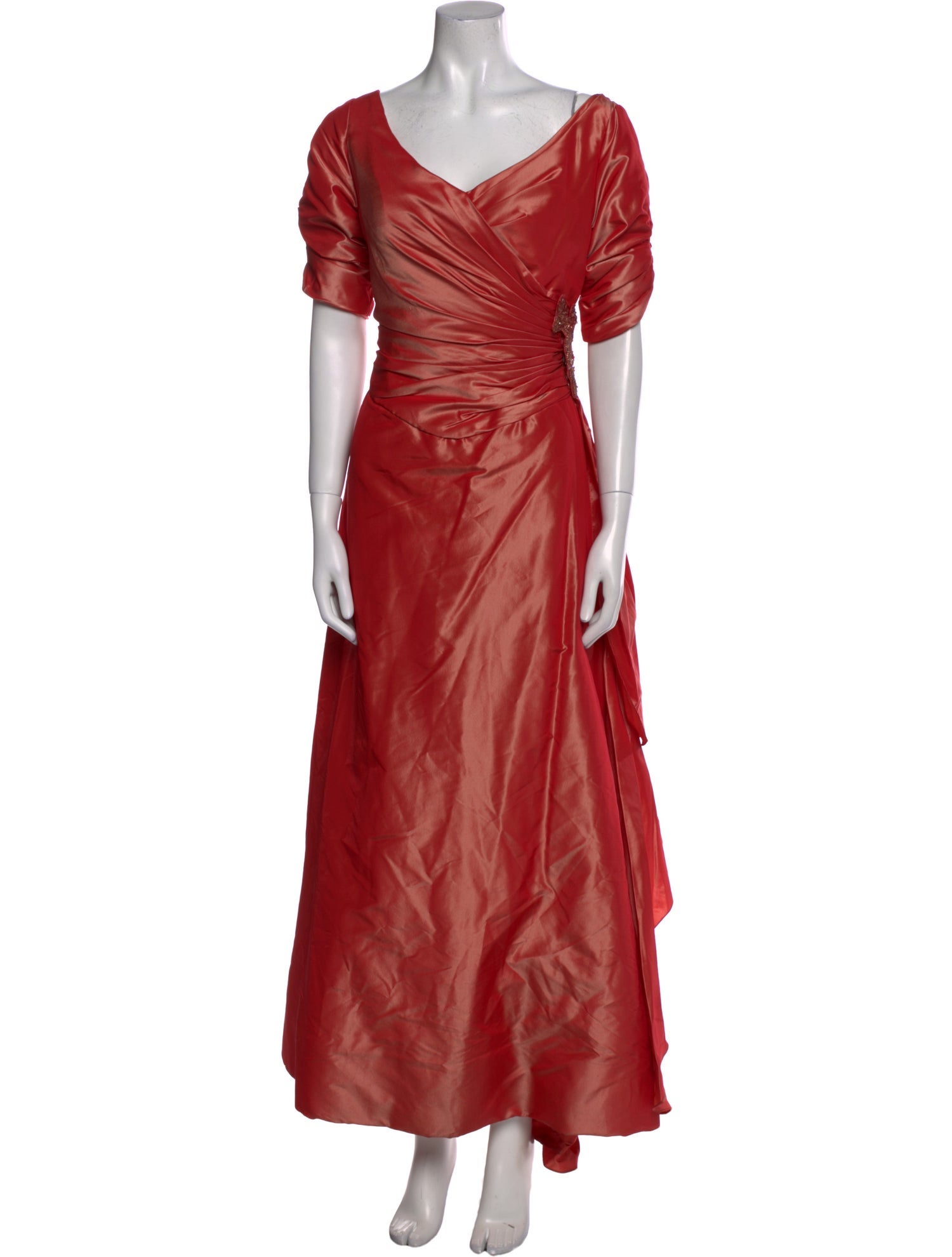 Michael Casey Silk Long Dress