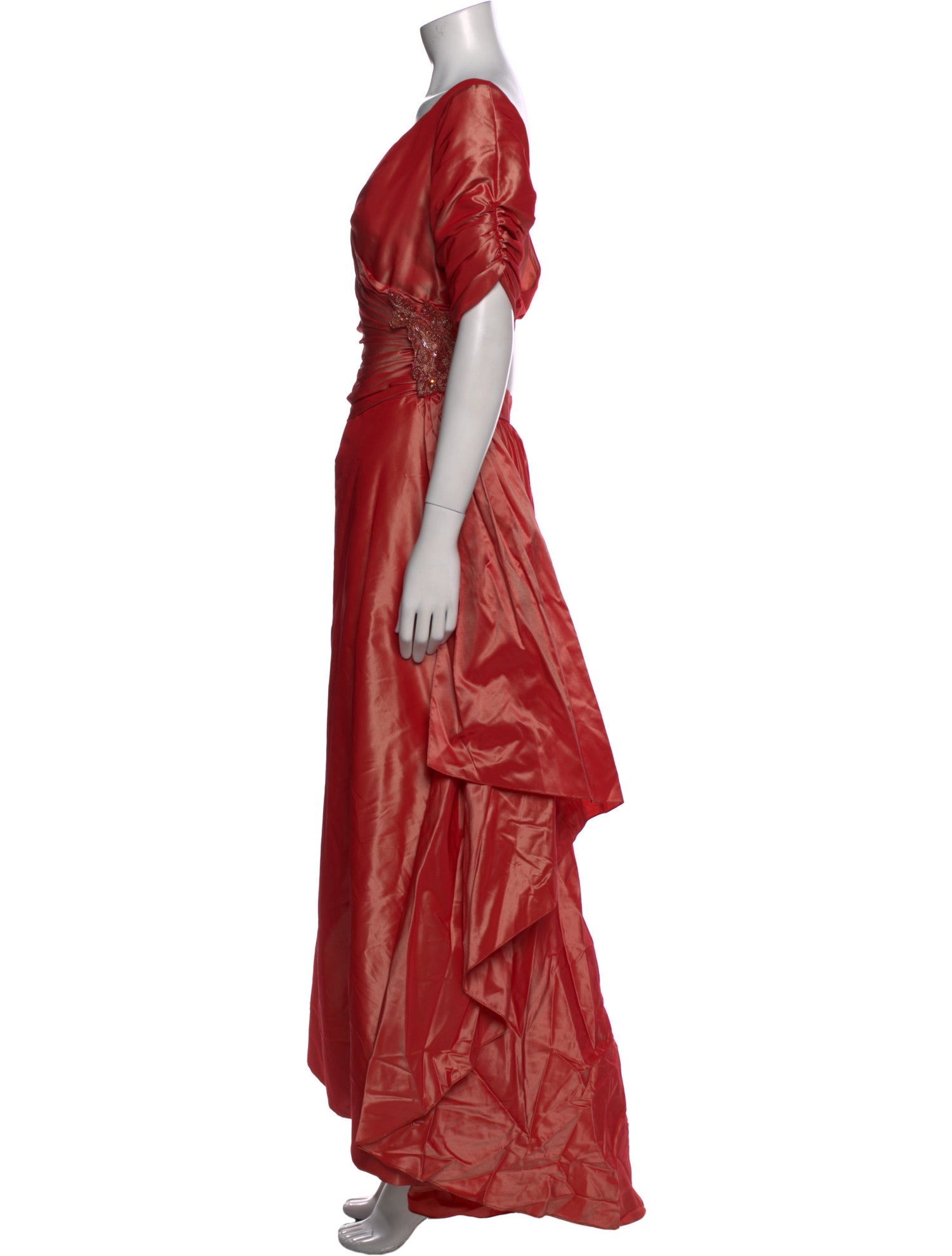 Michael Casey Silk Long Dress
