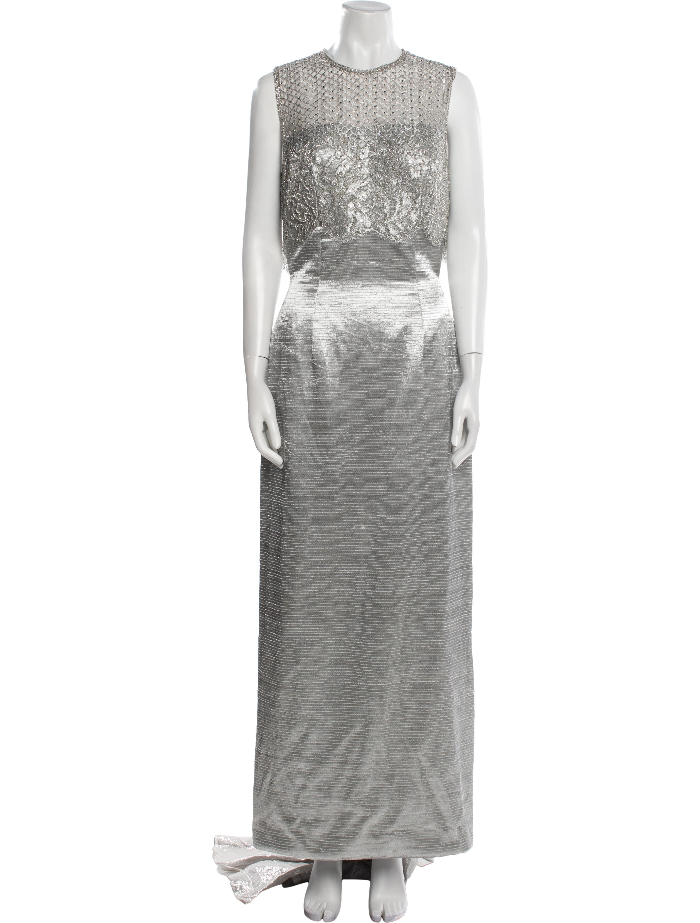 Michael Casey Printed Long Dress