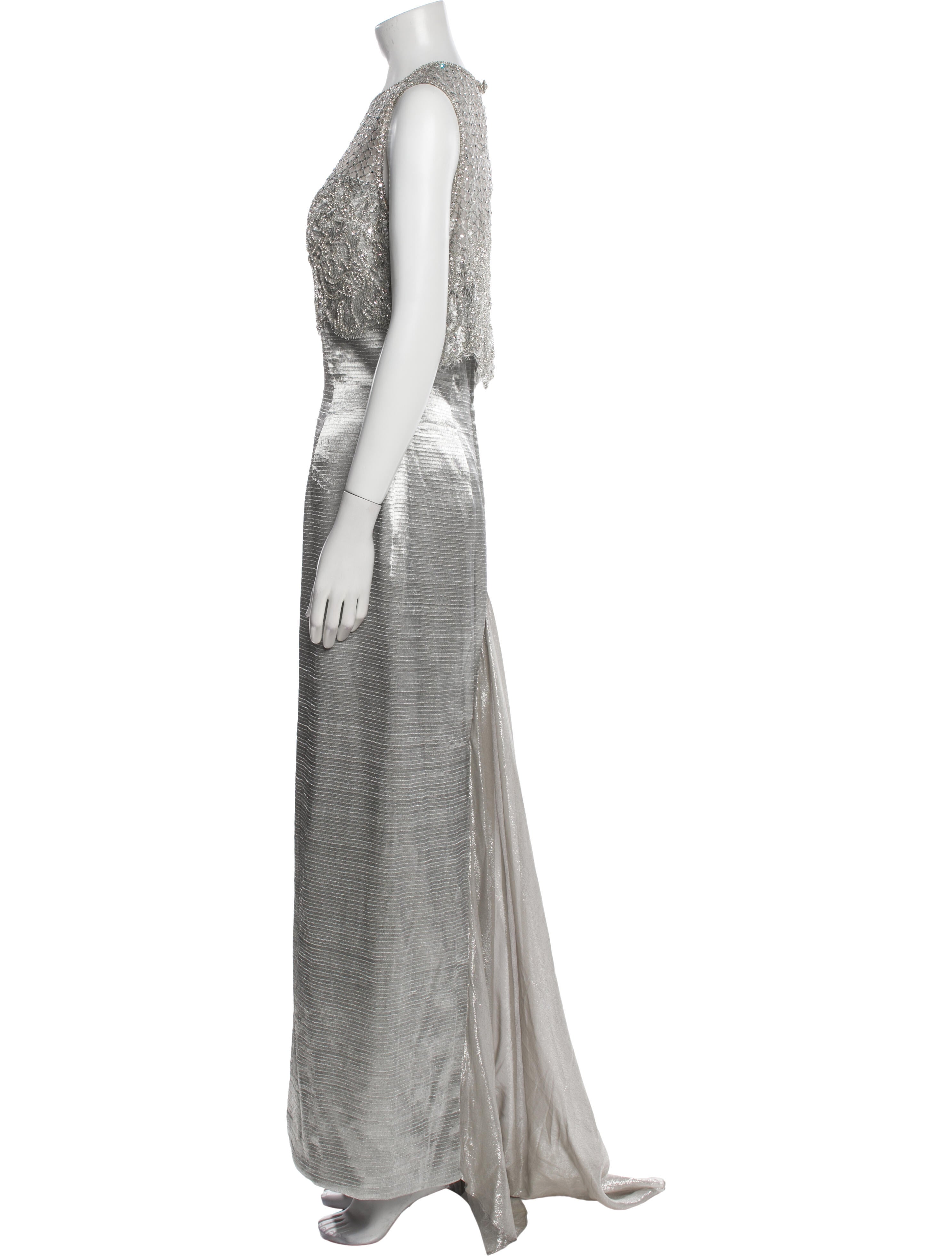 Michael Casey Printed Long Dress