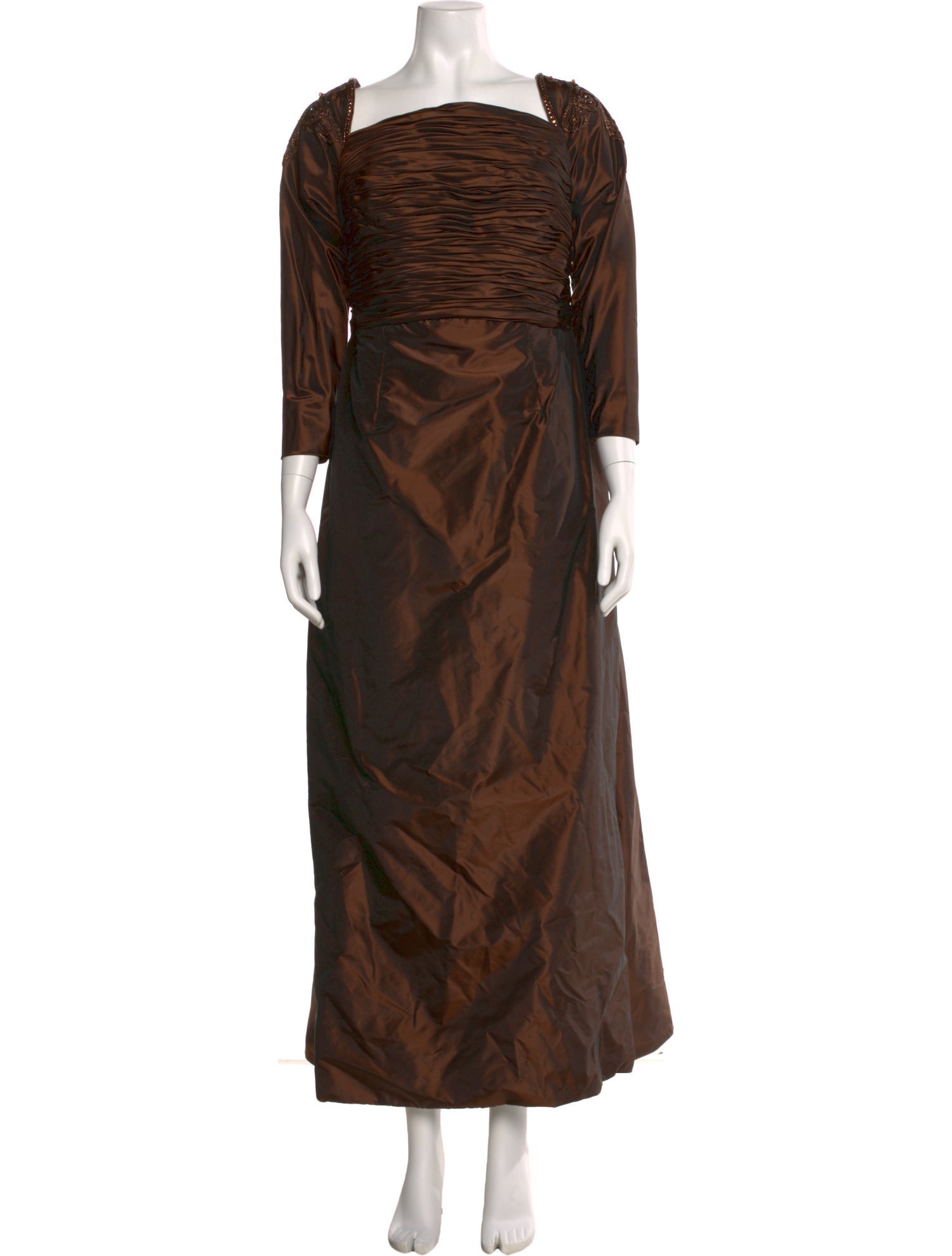 Michael Casey Silk Long Dress