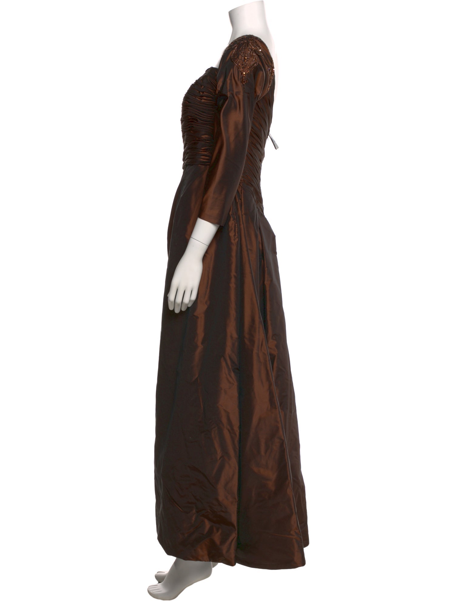 Michael Casey Silk Long Dress