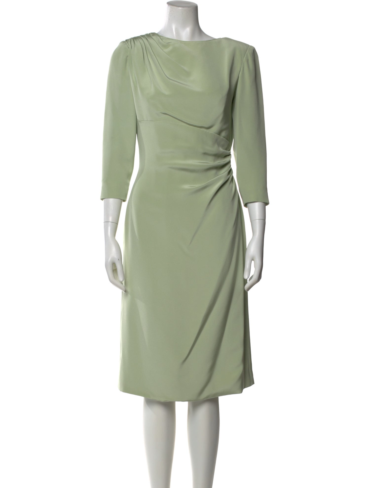 Michael Casey Silk Knee-Length Dress