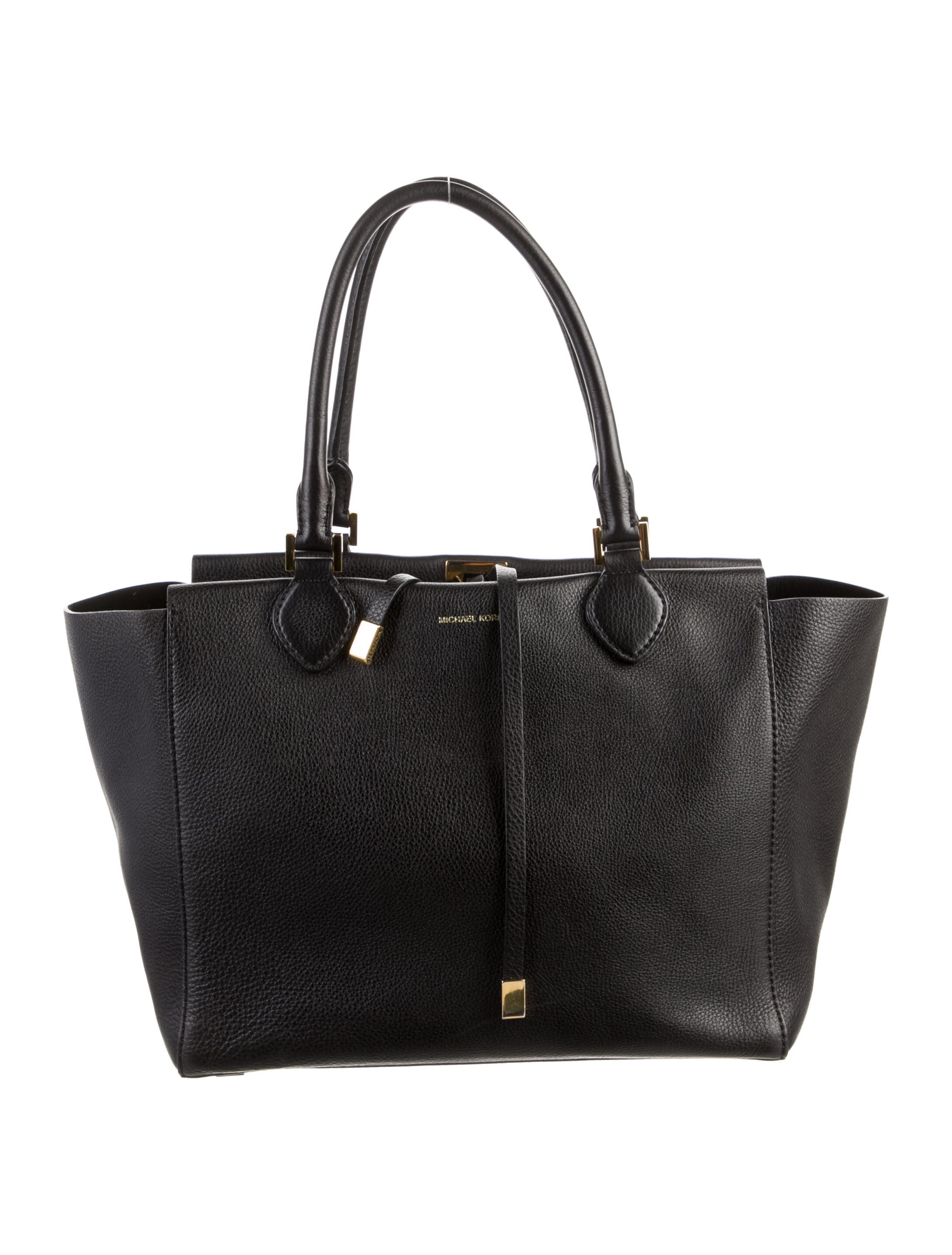 Michael Kors Collection Large Leather Tote Bag Black Totes, Handbags