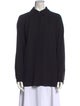 Michael Kors Collection Long Sleeve Button-Up Top