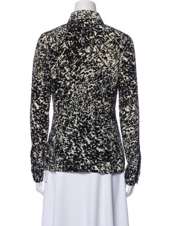 Michael Kors Collection Silk Printed Button-Up Top