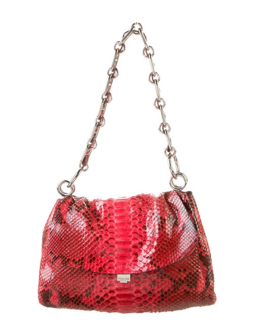 Michael Kors Collection Python Chain-Linked Shoulder Bag