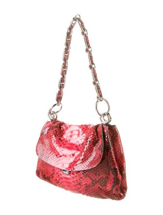 Michael Kors Collection Python Chain-Linked Shoulder Bag