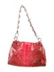 Michael Kors Collection Python Chain-Linked Shoulder Bag
