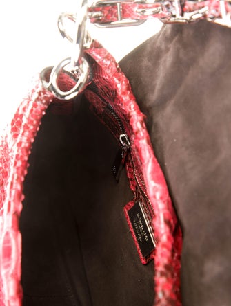 Michael Kors Collection Python Chain-Linked Shoulder Bag