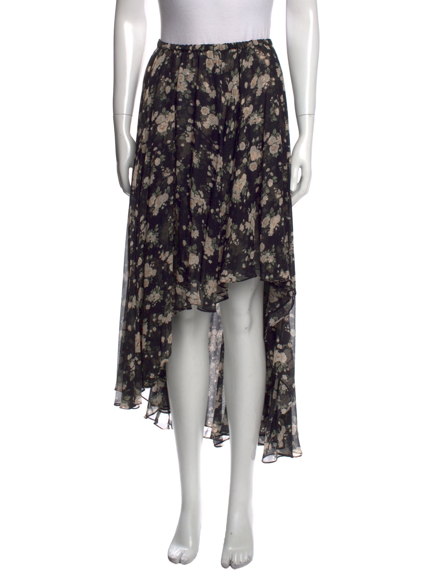 Michael Kors Collection Silk Midi Length Skirt