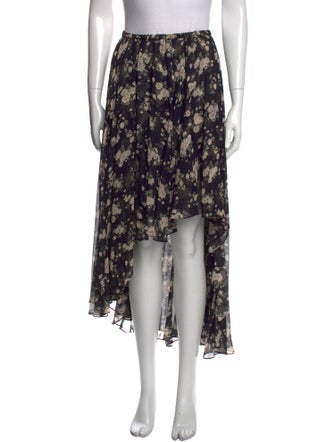 Michael Kors Collection Silk Midi Length Skirt