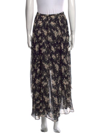 Michael Kors Collection Silk Midi Length Skirt