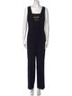 Michael Kors Collection Virgin Wool Square Neckline Jumpsuit