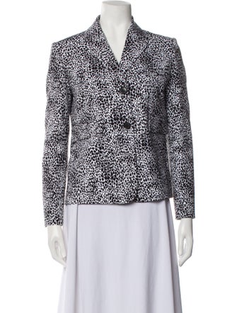 Michael Kors Collection Animal Print Blazer