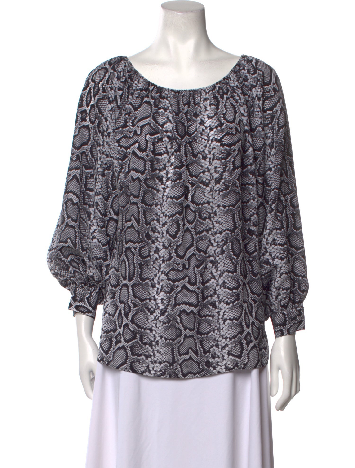 Michael Kors Collection Silk Printed Blouse w/ Tags