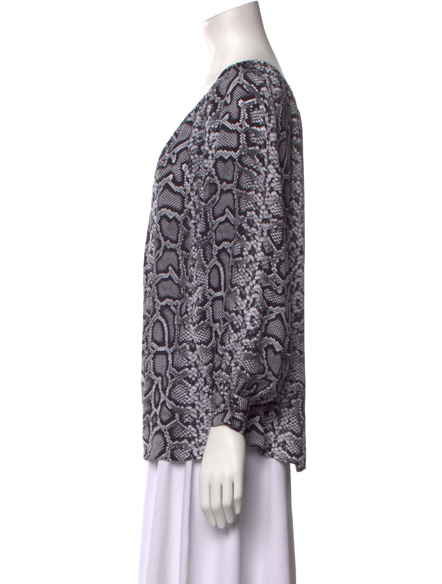 Michael Kors Collection Silk Printed Blouse w/ Tags