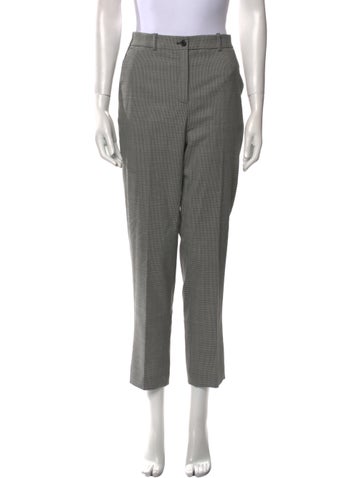 Michael Kors Collection Pants Plaid Print Straight Leg US 6 | M