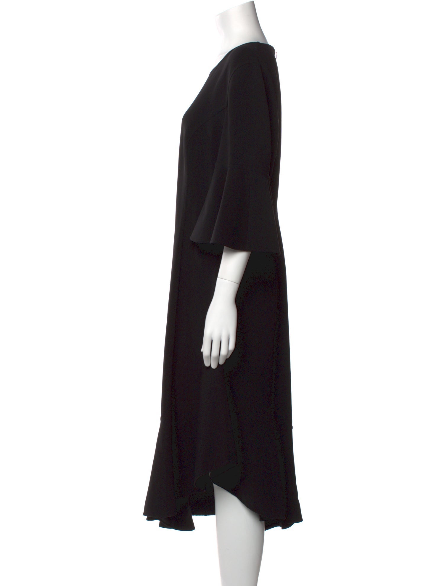 Michael Kors Collection Virgin Wool Midi Length Dress