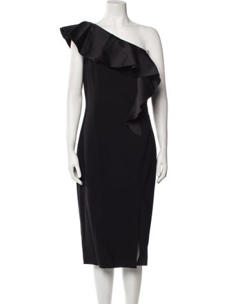 Michael Kors Collection Virgin Wool Midi Length Dress