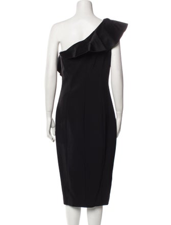 Michael Kors Collection Virgin Wool Midi Length Dress