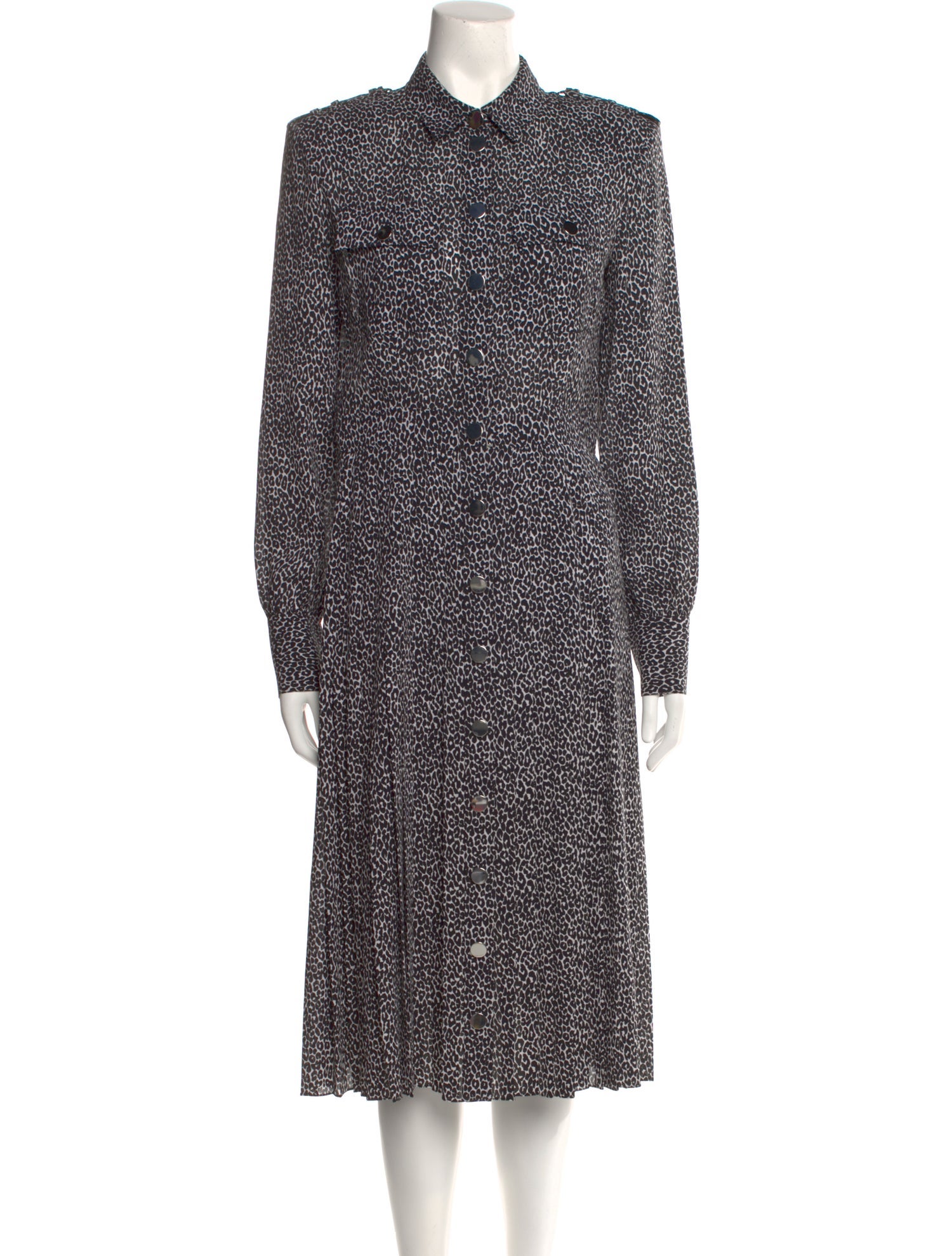 Michael Kors Collection Silk Midi Length Dress