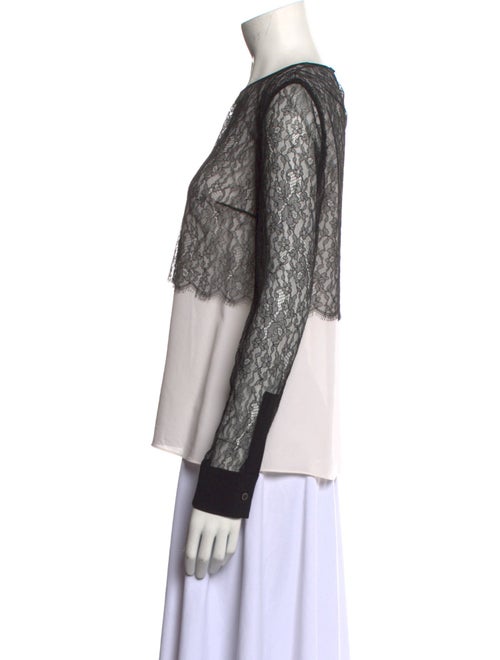 Michael Kors Collection Silk Crew Neck Top