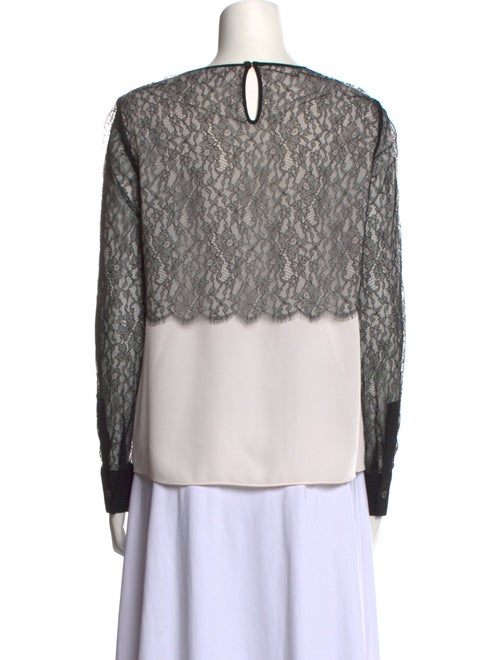 Michael Kors Collection Silk Crew Neck Top