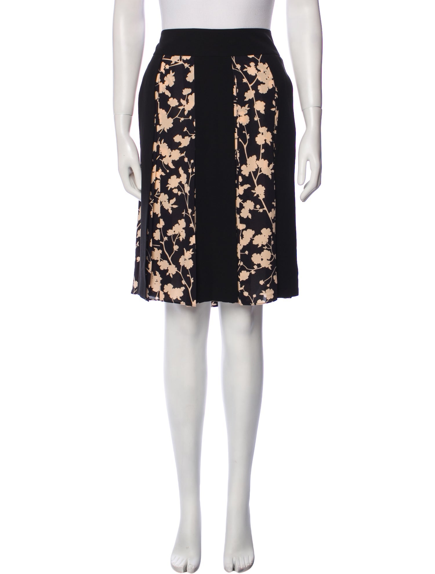 Michael Kors Collection Silk Knee-Length Skirt