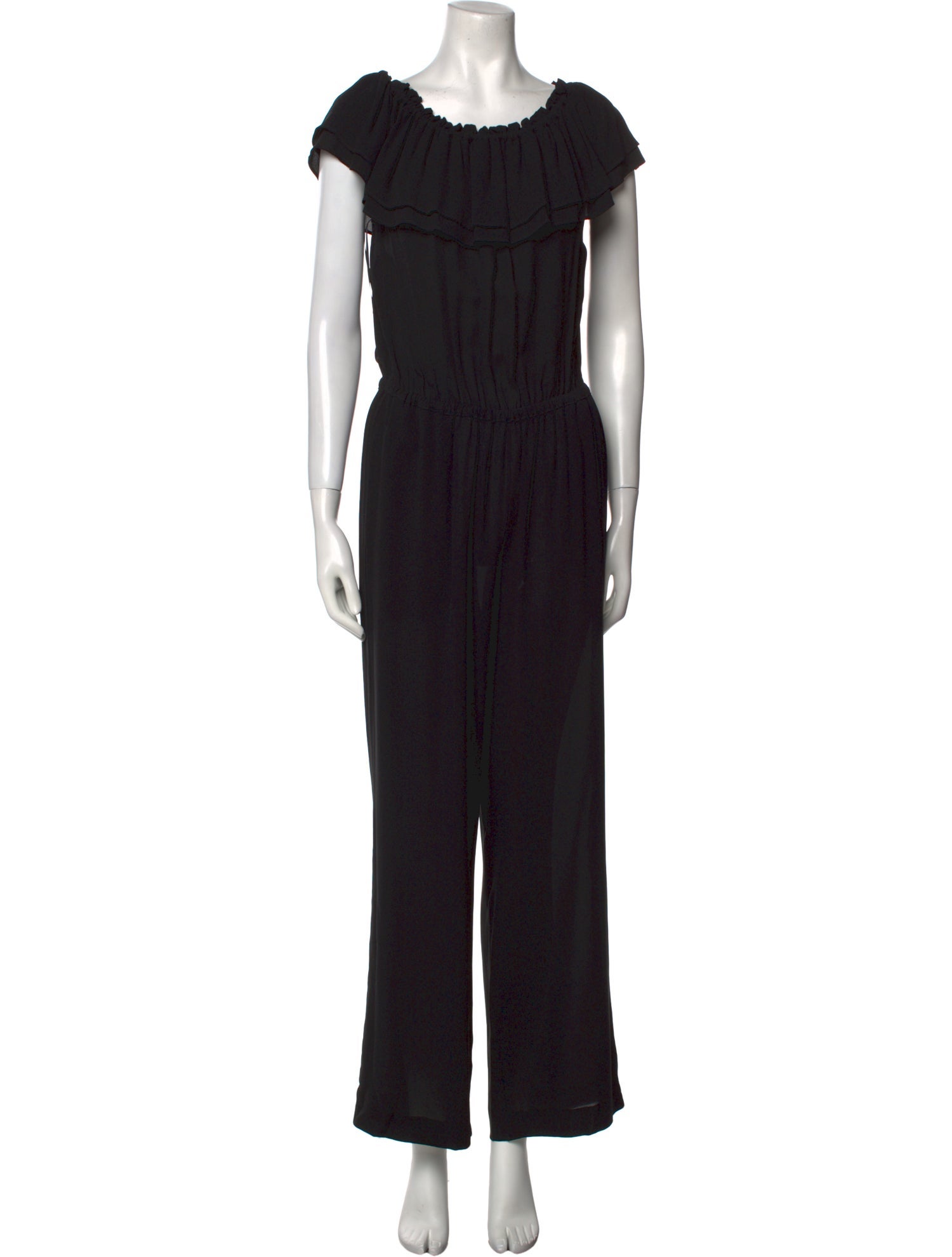 Michael Kors Collection Silk Scoop Neck Jumpsuit