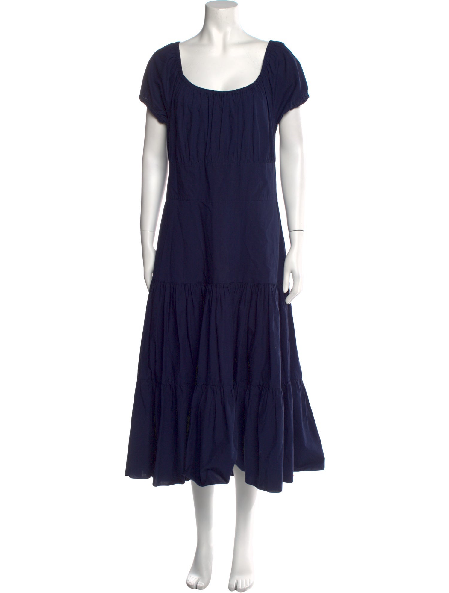 Michael Kors Collection Scoop Neck Long Dress