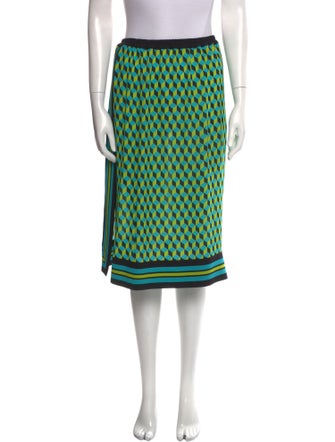 Michael Kors Collection Silk Midi Length Skirt