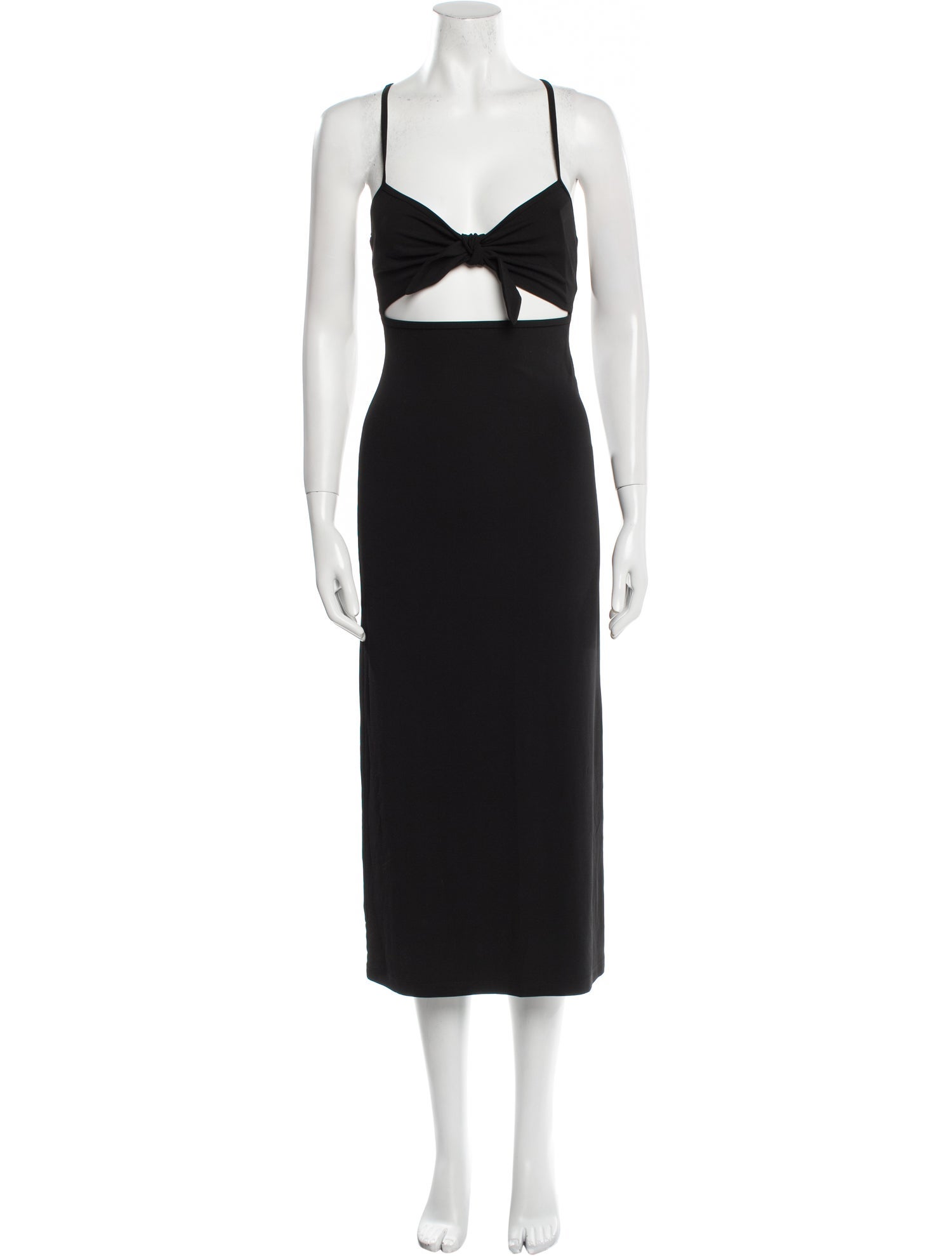 Michael Kors Collection V-Neck Midi Length Dress
