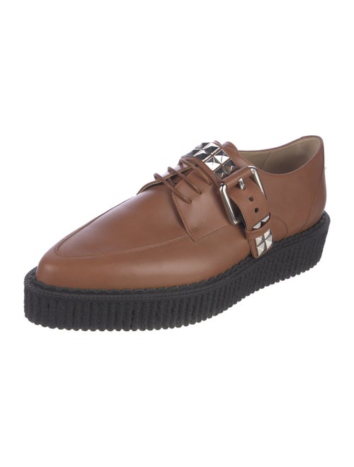 Michael Kors Collection Leather Studded Accents Oxfords