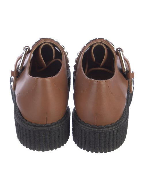 Michael Kors Collection Leather Studded Accents Oxfords