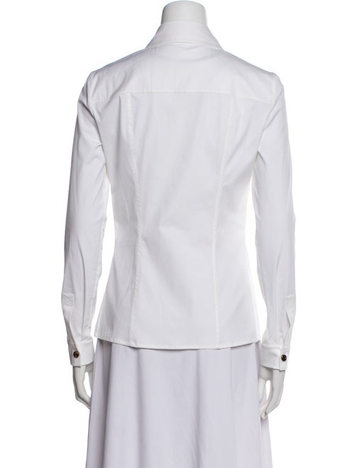 Michael Kors Collection Long Sleeve Button-Up Top