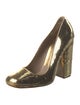 Michael Kors Collection Sequins Leather Trim Embellishment Pumps