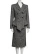 Michael Kors Collection Wool Tweed Pattern Skirt Suit