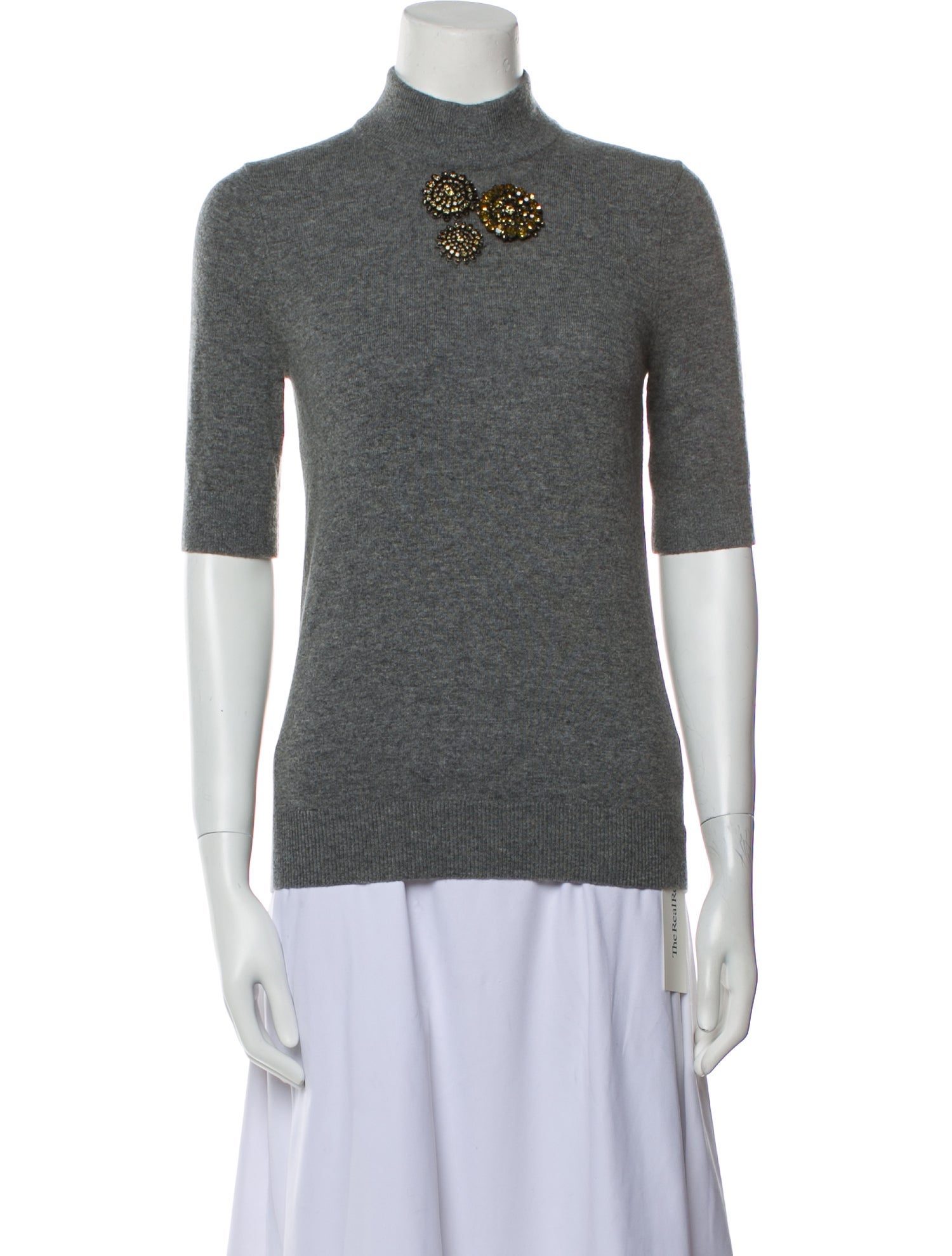 Michael Kors Collection Merino Wool Mock Neck Polo