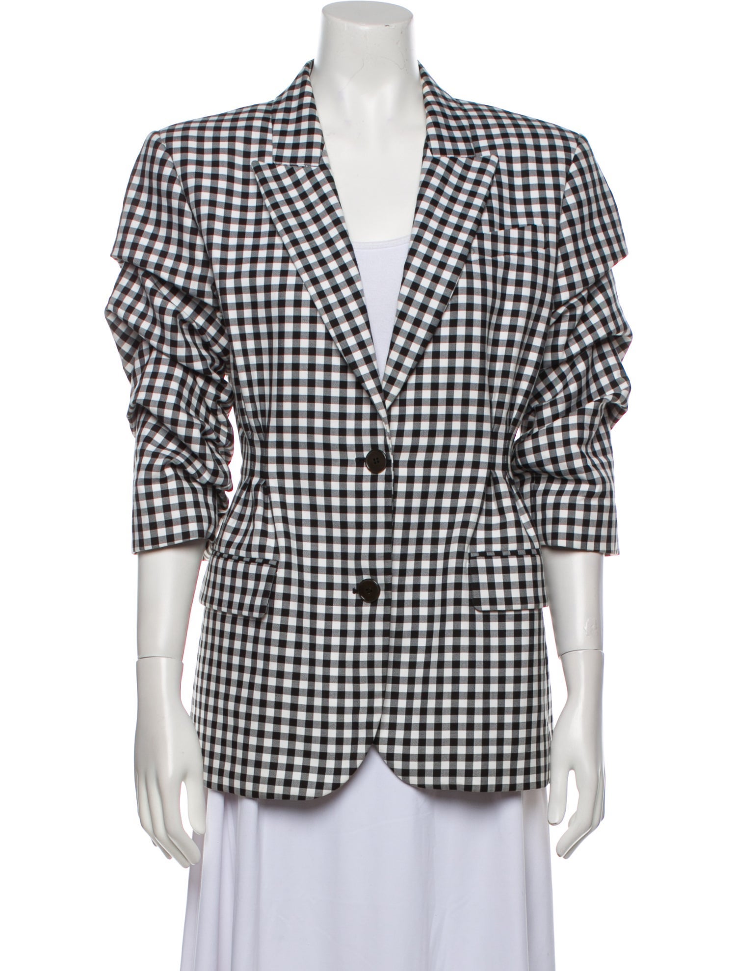 Michael Kors Collection Plaid Print Blazer