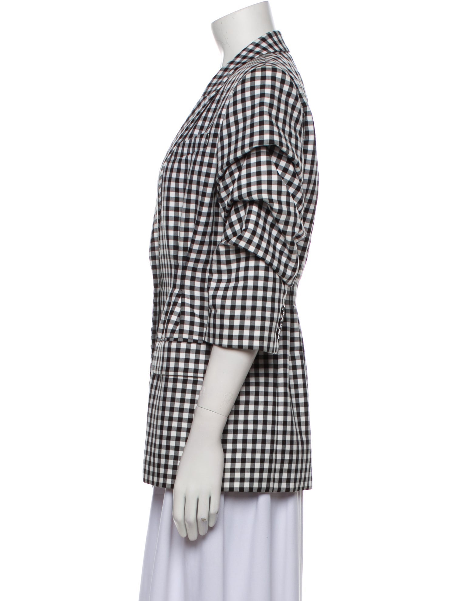 Michael Kors Collection Plaid Print Blazer