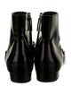 Michael Kors Collection Leather Chain-Link Accents Boots